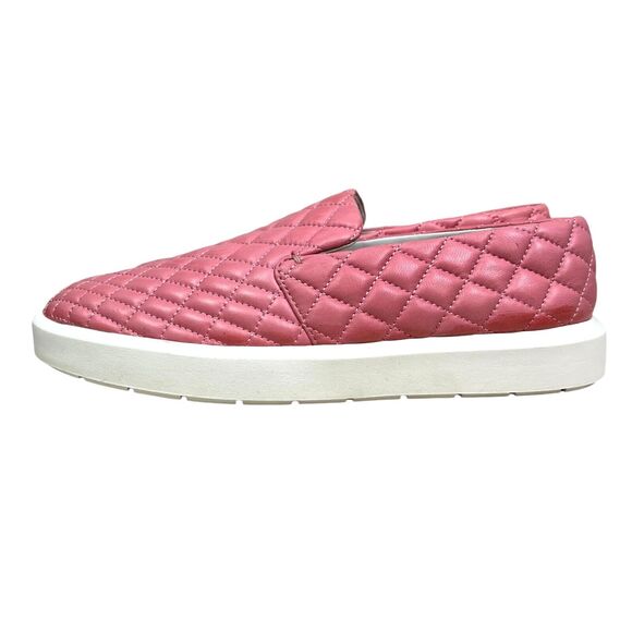 Sarto By Franco Sarto Women Sneaker Prato‎ Pink Quilted Leather Cushions Sz 8.5 - Picture 3 of 8